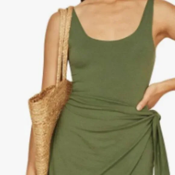 Dresses | Green Summer Wrap Dress | Poshmark